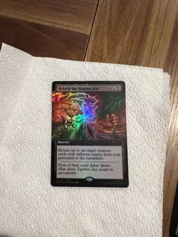 Pax West 2025 FOIL Behold The Sinister Six! MTG Spiderman Promo Card - Image 1