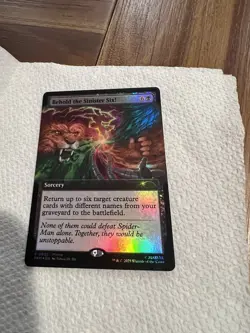 Pax West 2025 FOIL Behold The Sinister Six! MTG Spiderman Promo Card - Image 4