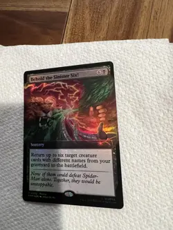 Pax West 2025 FOIL Behold The Sinister Six! MTG Spiderman Promo Card - Image 5