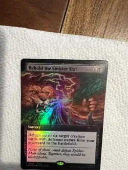 Pax West 2025 FOIL Behold The Sinister Six! MTG Spiderman Promo Card - Image 6