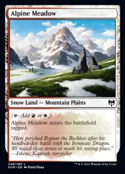 Alpine Meadow - Near Mint MTG Kaldheim - Image 1