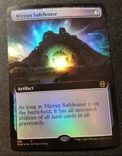 Mirran Safehouse #395 Foil - Extended Art  - ONE - MTG - EN - NM - - Image 1