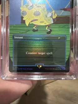 MTG Counterspell (1933) *RAINBOW FOIL* SECRET LAIR: SpongeBob CGC 10 Gem Mint ðŸ”¥ - Image 3
