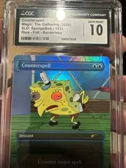MTG Counterspell (1933) *RAINBOW FOIL* SECRET LAIR: SpongeBob CGC 10 Gem Mint ðŸ”¥ - Image 6