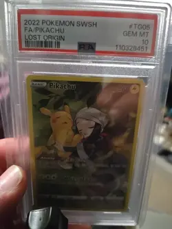 Pokemon Lost Origin Pikachu TG05/TG30 Trainer Gallery Holo Foil PSA 10 - Image 1