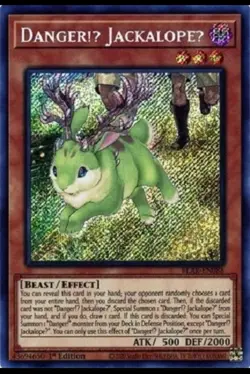 *** DANGER!? JACKALOPE *** 1ST EDITION SECRET RARE BLAR-EN088 YUGIOH! - Image 1