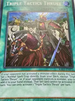 3x Triple Tactics Thrust | RA03-EN072 | Super Rares | NM | 1st Ed | YuGiOh! - Image 2