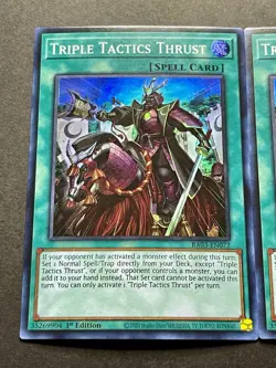 3x Triple Tactics Thrust | RA03-EN072 | Super Rares | NM | 1st Ed | YuGiOh! - Image 3