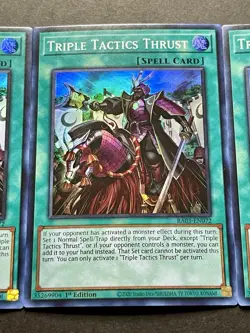 3x Triple Tactics Thrust | RA03-EN072 | Super Rares | NM | 1st Ed | YuGiOh! - Image 5