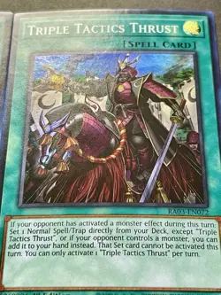 3x Triple Tactics Thrust | RA03-EN072 | Super Rares | NM | 1st Ed | YuGiOh! - Image 6