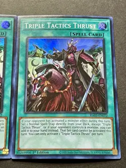 3x Triple Tactics Thrust | RA03-EN072 | Super Rares | NM | 1st Ed | YuGiOh! - Image 7