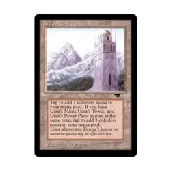 WOTC MtG Antiquities Urza's Tower - Mountains (C) EX - Image 1