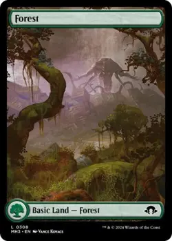 Forest (0308) -Foil Near Mint MTG Modern Horizons 3 - Image 1