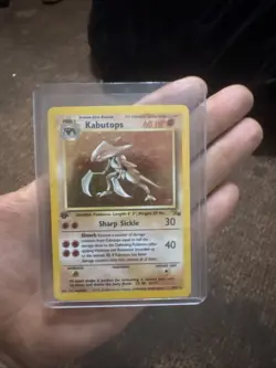 Kabutops LP Pokemon TCG Fossil 1st Edition Holo Rare - Image 1