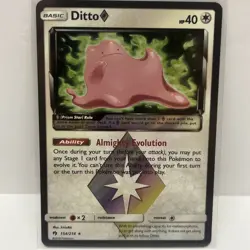 Ditto Prism Star Holo Card 154/214 Sm-Lost Thunder NM/LP Condition - Image 1