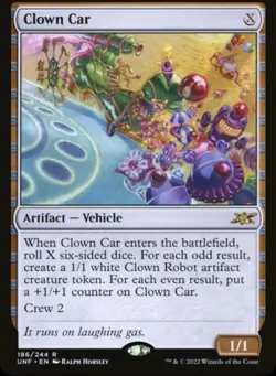 MTG Unfinity Clown Car Regular Card #186 Near Mint Condition - Image 1