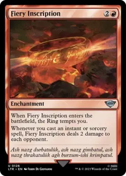 Fiery Inscription - Near Mint MTG - Image 1