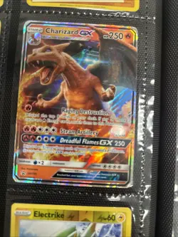 PokÃ©mon TCG Charizard GX Full Art Holo Card SM195 Promo - Image 1