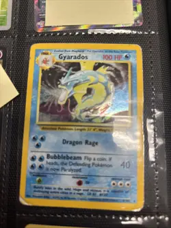 PokÃ©mon Gyarados Holo Shadowless Rare TCG Base Set Card 6/102 - Image 1