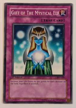 Yugioh TCG - 1x Gift of the Mystical Elf - PSV-009 - LP - Vintage Common - 2002 - Image 1