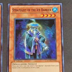 Yugioh TCG - 3x Strategist of the Ice Barrier - HA04-EN052 - NM - 1st - 2011 - Image 4