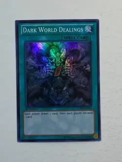 Yugioh - 1x Dark World Dealings - Super Rare - LCJW-EN251 - 1st Ed - NM 2013 - Image 4