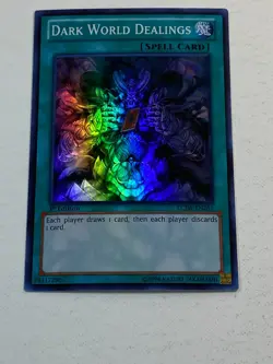 Yugioh - 1x Dark World Dealings - Super Rare - LCJW-EN251 - 1st Ed - NM 2013 - Image 9