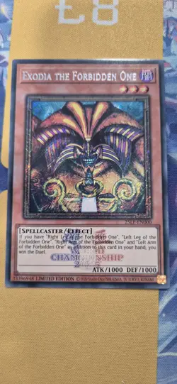 Yugioh! Exodia the Forbidden One EMBLAZONED SECRET 25LP-EN000 WORLD CHAMPIONSHIP - Image 1