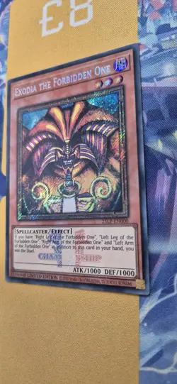 Yugioh! Exodia the Forbidden One EMBLAZONED SECRET 25LP-EN000 WORLD CHAMPIONSHIP - Image 2