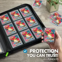 Toploader Binder, Trading Card Binder Storage, 252 9 Pocket Top Loader Binder... - Image 7