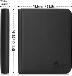 Toploader Binder, Trading Card Binder Storage, 252 9 Pocket Top Loader Binder... - Image 9