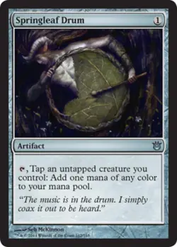 Springleaf Drum - Light Play MTG Born of the Gods - Image 1