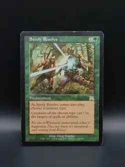 MTG Steely Resolve Onslaught Magic The Gathering English LP - Image 1