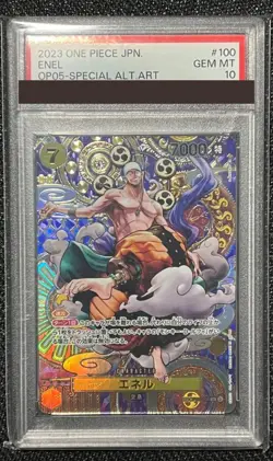 PSA 10 One Piece Card Enel OP05-100 Special Art Japanese from Japan 2023 - Image 1
