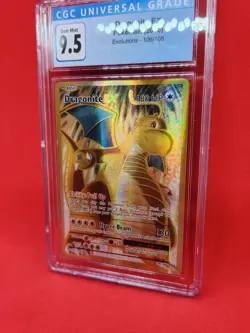 Pokemon Evolutions 106/108 Dragonite EX Gold Full Art Ultra Rare CGC 9.5 MINT+ - Image 3