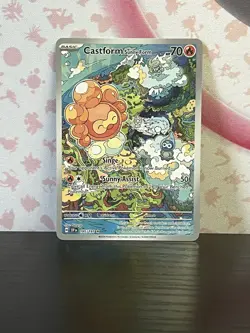 Pokemon TCG Castform Sunny Form 195/191 Surging Sparks Full Art Nintendo 2024 NM - Image 1