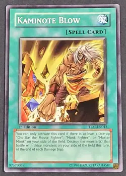 Yugioh TCG - 1x Kaminote Blow - TLM-EN042 - LP/NM - 1st Ed - Common - Spell 2005 - Image 1