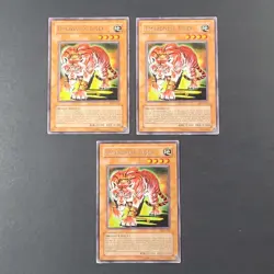 Yugioh TCG - 3x Amazoness Tiger - MFC-063 - LP - Unlimited Edition - Rare - Image 2