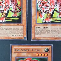 Yugioh TCG - 3x Amazoness Tiger - MFC-063 - LP - Unlimited Edition - Rare - Image 3