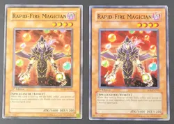 Yugioh TCG - 2x Rapid Fire Magician - SD6-EN016 - LP/NM - 1st Ed -  Common 2005 - Image 1