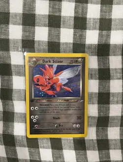 Pokemon Dark Scizor 1st Edition Holo Card 9/105 Neo Destiny Vintage LP - Image 1