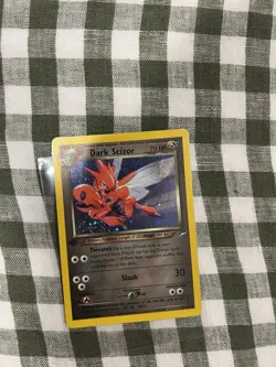 Pokemon Dark Scizor 1st Edition Holo Card 9/105 Neo Destiny Vintage LP - Image 3