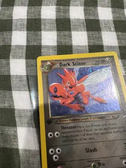 Pokemon Dark Scizor 1st Edition Holo Card 9/105 Neo Destiny Vintage LP - Image 5