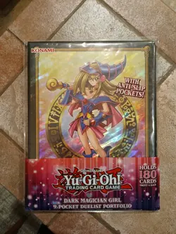 Yugioh Dark Magician Girl 9 Pocket Binder (180 Cards) NEW (Wrap Wear On Plastic) - Image 1