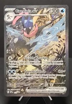 PokÃ©mon TCG Greninja EX 132 Scarlet & Violet Promo Holo Card NM - Image 1