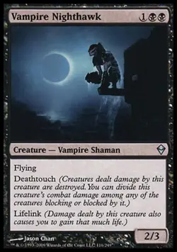 Vampire Nighthawk - Medium Play MTG Zendikar - Image 1