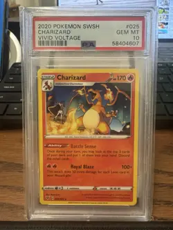 2020 PokÃ©mon Charizard Vivid Voltage - PSA 10 GEM MINT Card - SWSH - 025/185 - Image 1