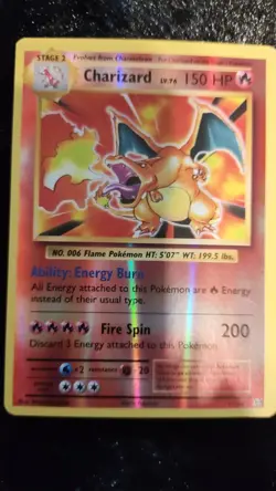PokÃ©mon TCG Charizard Reverse Holo Rare Card 11/108 XY Evolutions LP - Image 1