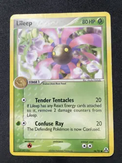 Pokemon Lileep 56/92 EX Legend Maker Card Played Condition - Image 1