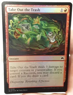MTG - Bloomburrow - Take Out the Trash - Foil - #0156 - Playset x4 - Near Mint - Image 1
